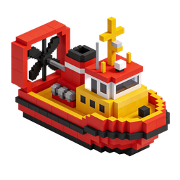 Colorful Toy Boat Icon for Fun Designs