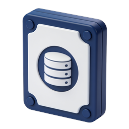Hard Disk Drive HDD Icon - 3D Storage Technology