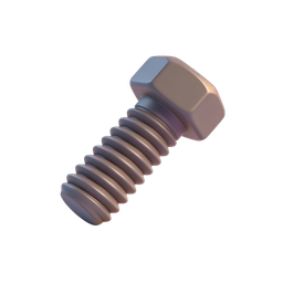 Stylized Hardware Bolt Icon for Engineering and Design