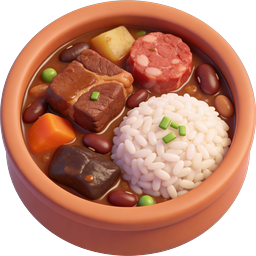 Hearty Beef Stew Bowl Icon | 3D Food Illustration