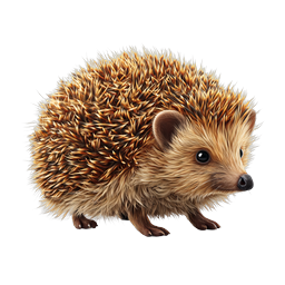 Realistic Hedgehog Animal Icon | Detailed Wildlife Illustration