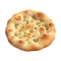 Realistic Herb Flatbread Icon for Culinary Use