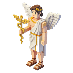 Hermes Greek God Pixel Art Icon - Divine Messenger