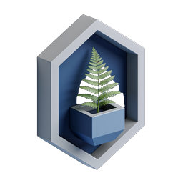 Hexagonal Plant Niche Isometric Icon for Modern Design