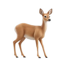 Realistic Deer Icon: Graceful Nature Symbol