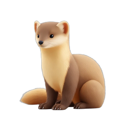 Playful Cartoon Marten Icon for Nature Projects