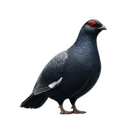 Realistic Black Bird Icon for Nature Projects