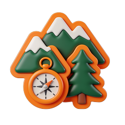 hiking-compass-mountain-icon