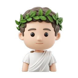 Charming Ancient Roman Character Icon - Toga Style
