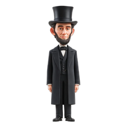 Stylized Abraham Lincoln Icon for Historical Themes