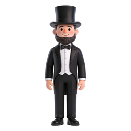 Charming Gentleman Icon for Events and Celebrations