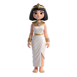 Stylized Cleopatra Icon for Historical Use