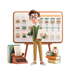 Engaging History Lecture Icon for Educational Use