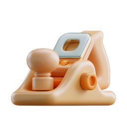 3D-Clay-Icon eines Lochers für Büro & Schreibwaren