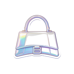 Holographic Handbag Icon | Iridescent Fashion Sticker