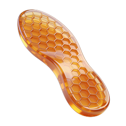 Golden Honey Honeycomb Icon | Premium 3D Render
