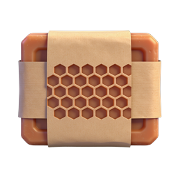 Natural Honey Soap Bar with Honeycomb Wrapping Icon