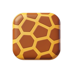Honeycomb Hexagon 3D Icon - Nature Pattern Design