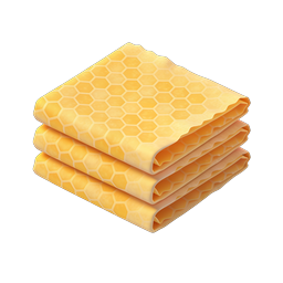 Honeycomb Wax Sheets Stack Icon - Beekeeping 3D Illustration