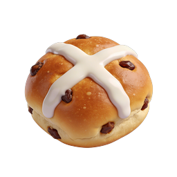 Hot Cross Bun Icon - Traditional Easter Bread Treat