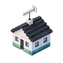Modern House Icon for Real Estate and Home Design