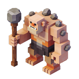 Hulk Warrior Minecraft Voxel Character Icon