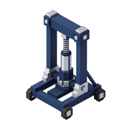 Hydraulic Press Machine 3D Isometric Icon