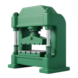 Hydraulic Press Machine Icon - Industrial Equipment