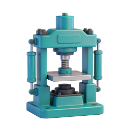 Hydraulic Press Machine Industrial Icon