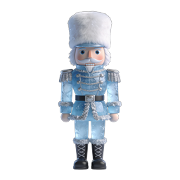 Ice Nutcracker Soldier Winter Christmas Icon 3D
