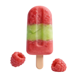 Vibrant Fruit Popsicle Icon for Summer Treats