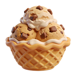 Delicious Ice Cream Sundae Icon for Culinary Designs