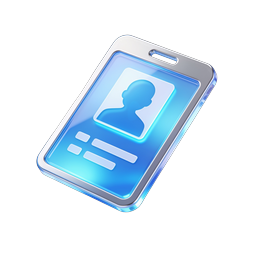 ID Badge Icon - Professional Identification Card
