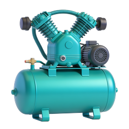 Industrial Air Compressor 3D Icon