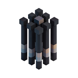 Industrial Chimney Towers Isometric 3D Icon