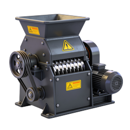 Industrial Crusher Machine 3D Icon | Heavy Equipment