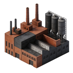 Industrial Factory Icon for Business Needs