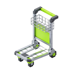 Isometric Industrial Gantry Crane 3D Icon