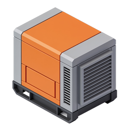 Industrial Generator 3D Icon - Isometric Style