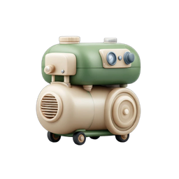 Vintage Air Compressor Icon for Tools and DIY Projects