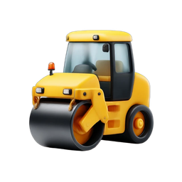 Charming Road Roller Icon for Construction Projects