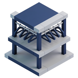 Industrial Platform Structure Isometric 3D Icon