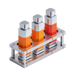 Industrial Pump System Icon | 3D Isometric Machinery