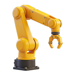 Industrial Robot Arm Icon | 3D Automation Equipment