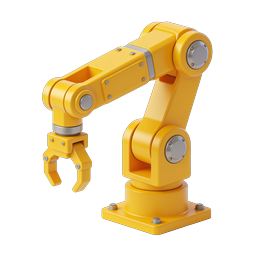 Icona braccio robotico industriale - Tecnologia di automazione 3D