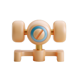 Industrial Valve 3D Icon - Plumbing & Engineering Design