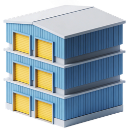 Stylized Storage Unit Icon for Business Use