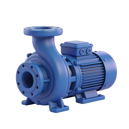 Industrial Water Pump Icon - 3D Rendered Centrifugal Pump