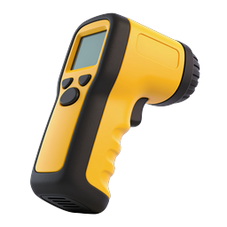 Infrared Thermometer Icon | Medical Temperature Scanner