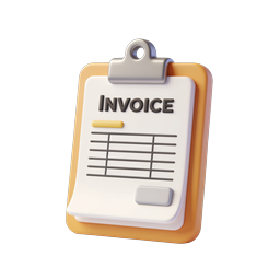 Modern Invoice Icon for Business Applications